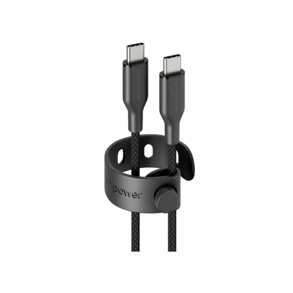 empower by PanzerGlass 60W USB-C 1.2m-es töltőkábel (EM92155) asztrofekete